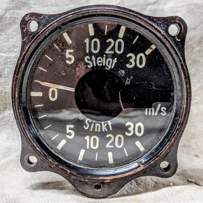German Luftwaffe Fl.22386 Variometer (Vertical Speed Indicator)